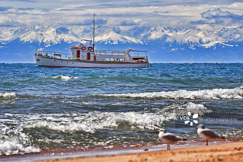 伊塞克湖非常美丽图片素材