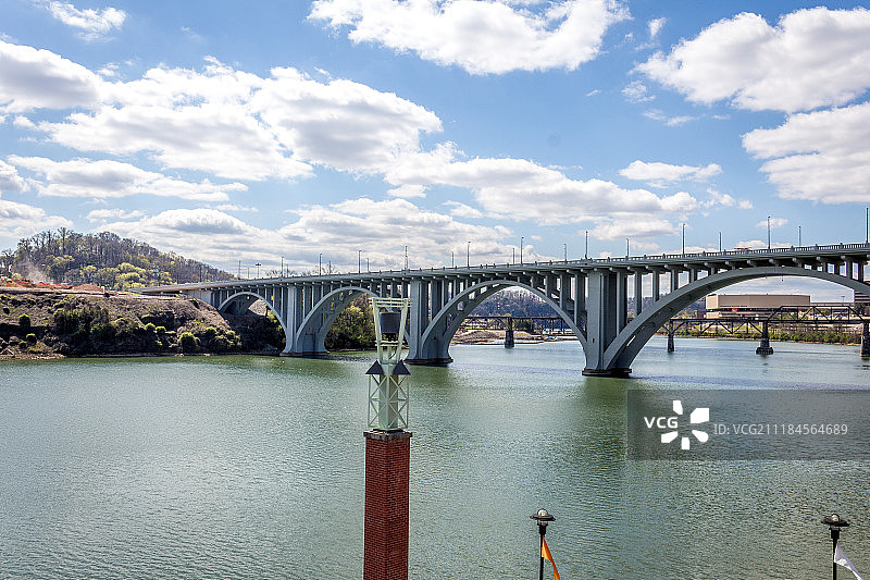 田纳西州诺克斯维尔的田纳西河图片素材