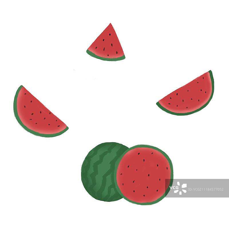 可口的西瓜图片素材