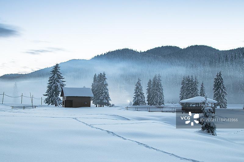 布切吉天然公园的冬季图片素材