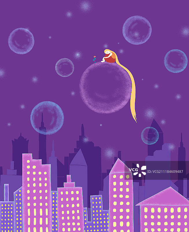 城市夜空图片素材