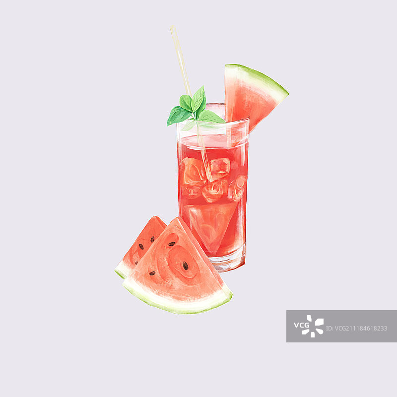 立秋西瓜冰图片素材