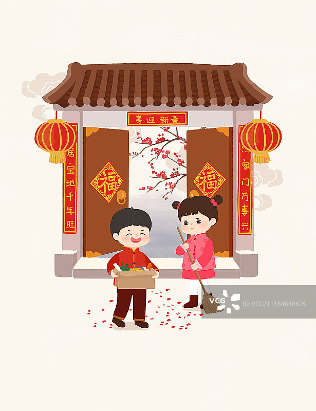 正月初六图片素材