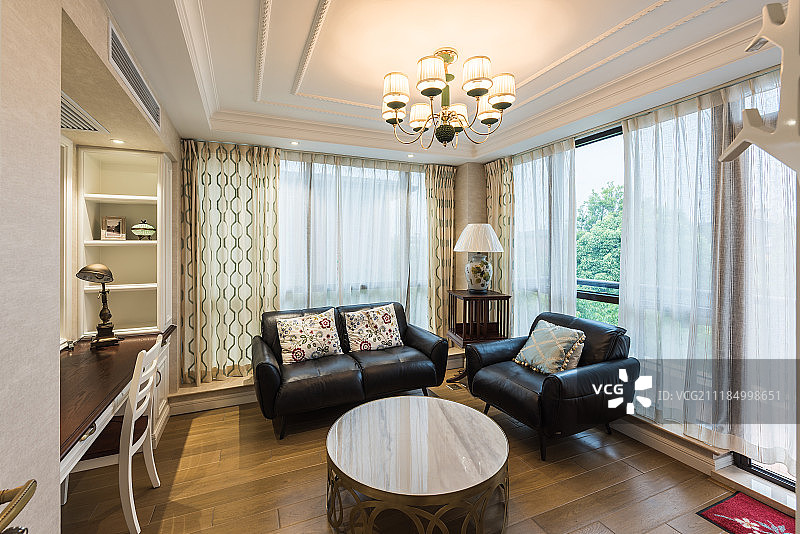 客厅起居室样板间图片素材