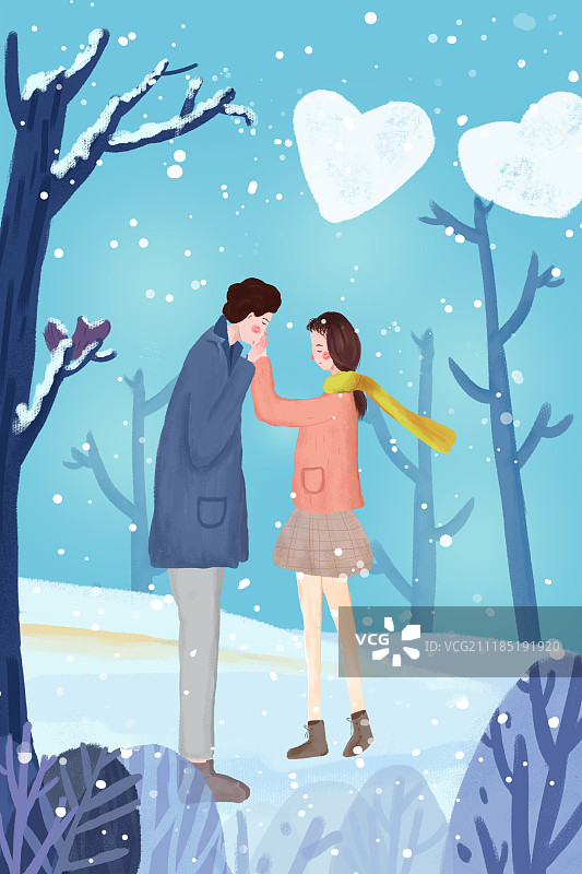 情人节插画图片素材