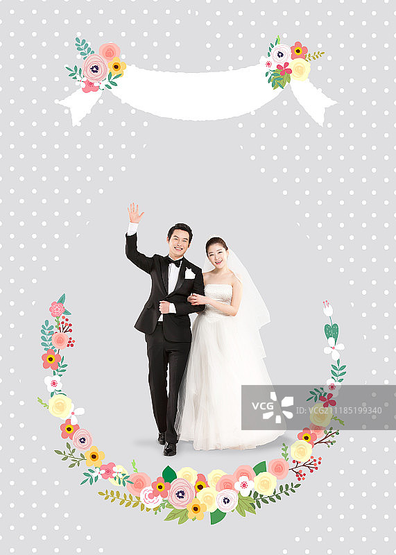 婚礼的夫妇图片素材