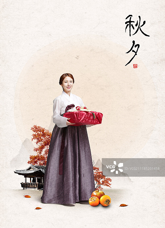 中秋节，传统文化，韩服图片素材