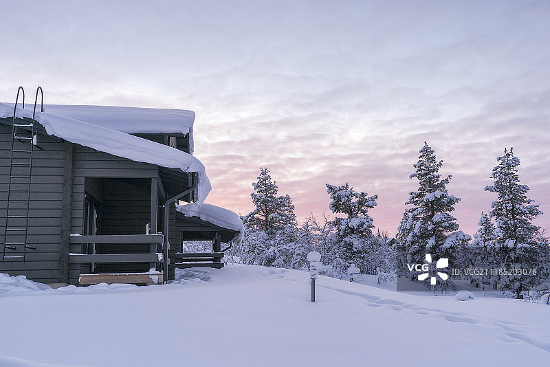 芬兰雪景图片素材