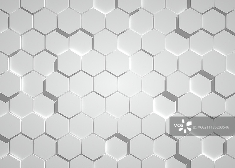 3D六边形抽象背景图片素材