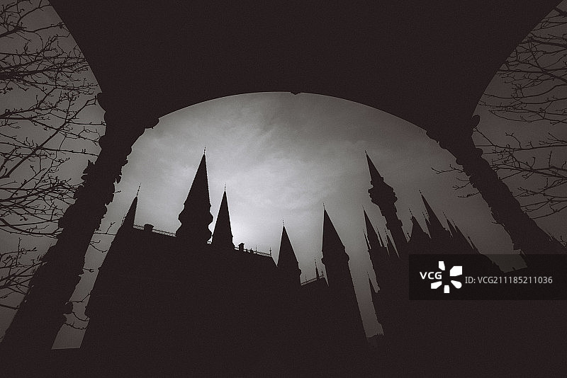 河北美术学院西式建筑图片素材