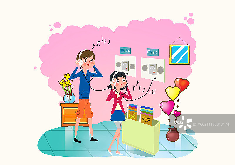 生活方式的说明图片素材