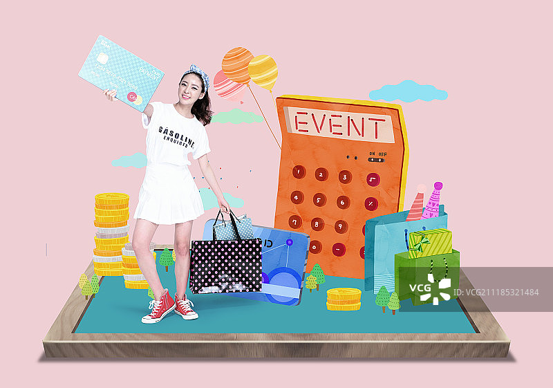 网上购物图片素材