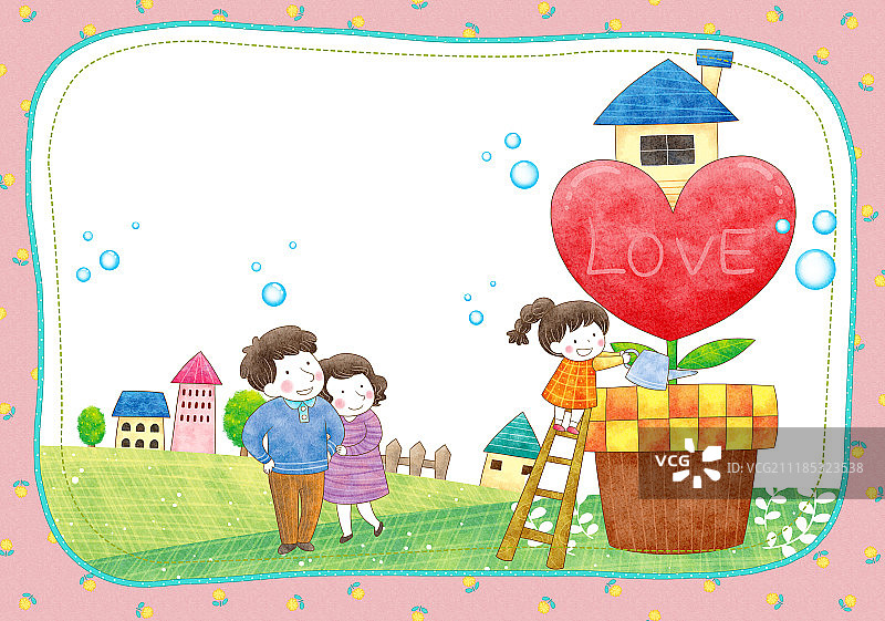 家庭，妈妈，爸爸，孩子，人们图片素材