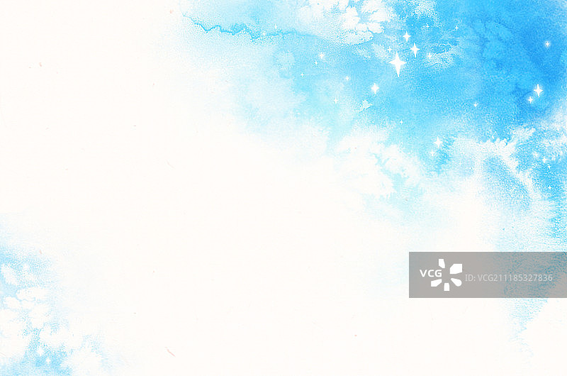 水彩模糊春季背景图片素材