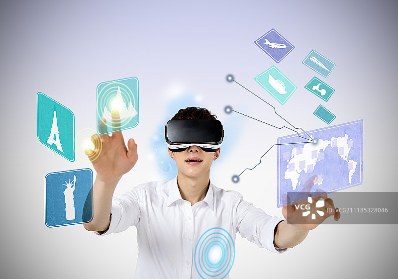 商务，第四次工业革命，VR，韩国图片素材