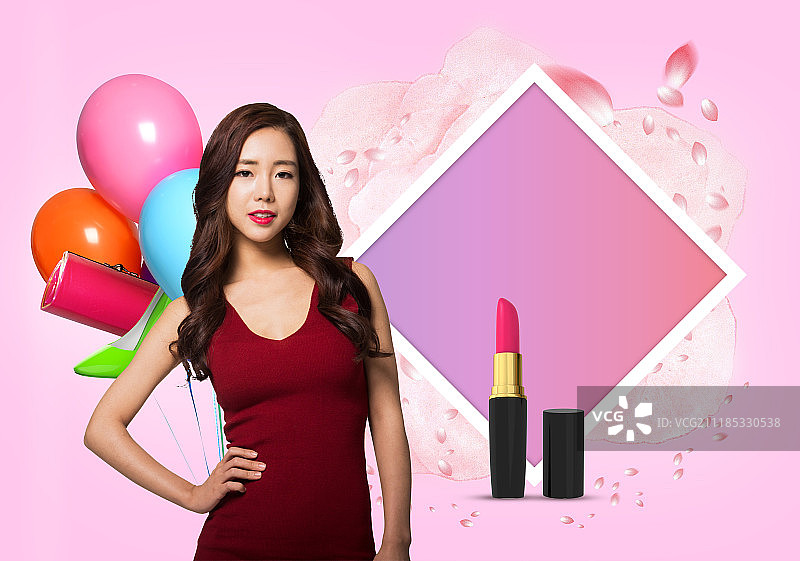 购物，活动，销售，女人，韩语图片素材