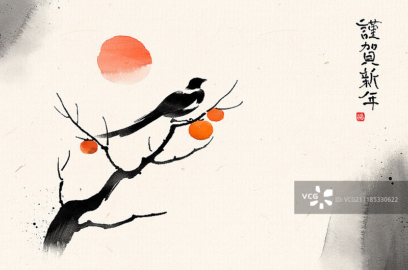 新年背景虚化图片素材