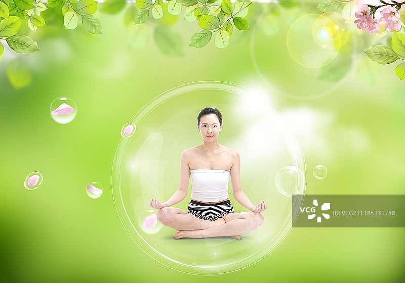 锻炼、饮食、健康，韩国女性图片素材