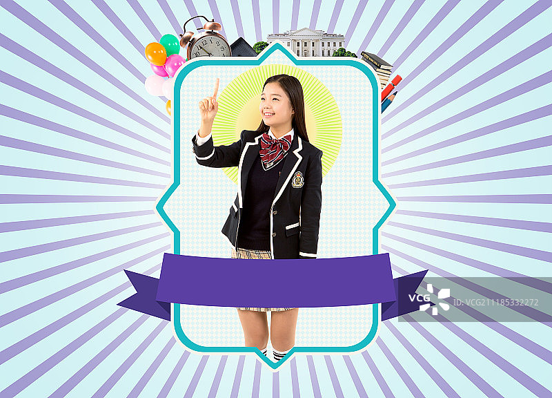 中学学生图片素材