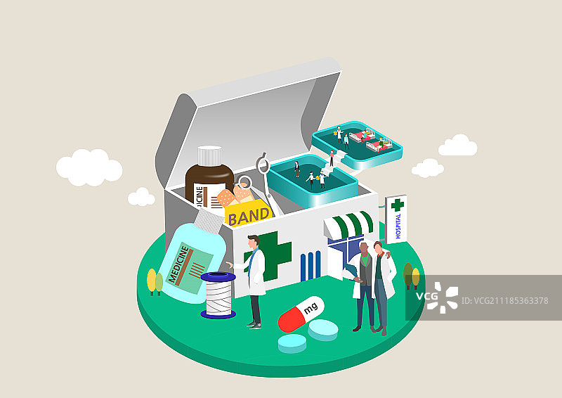 医疗插图图片素材