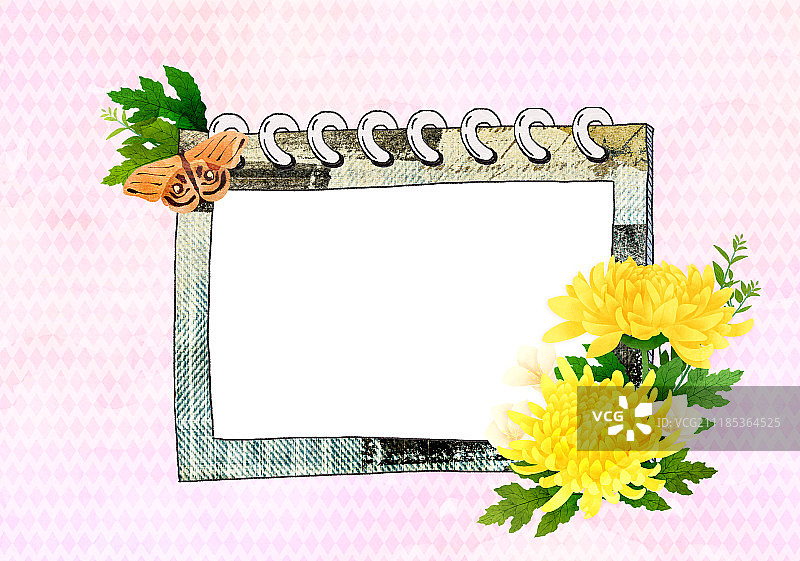 自然花卉边框图片素材