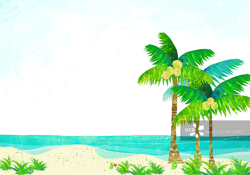 自然风光插画图片素材