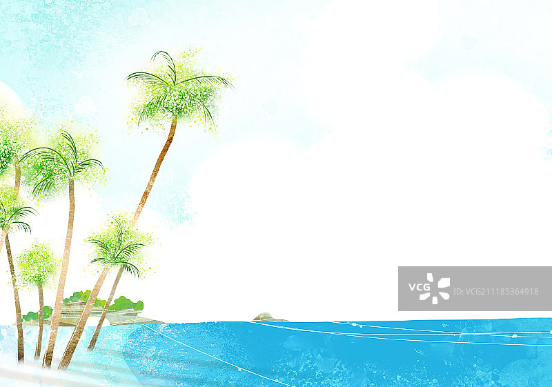 自然风光插画图片素材