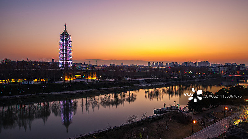 南京报恩寺风光图片素材