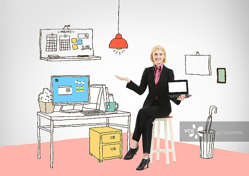 商业，公司，女人，韩国人，办公室职员图片素材