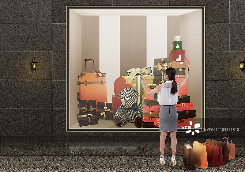 橱窗展示图片素材