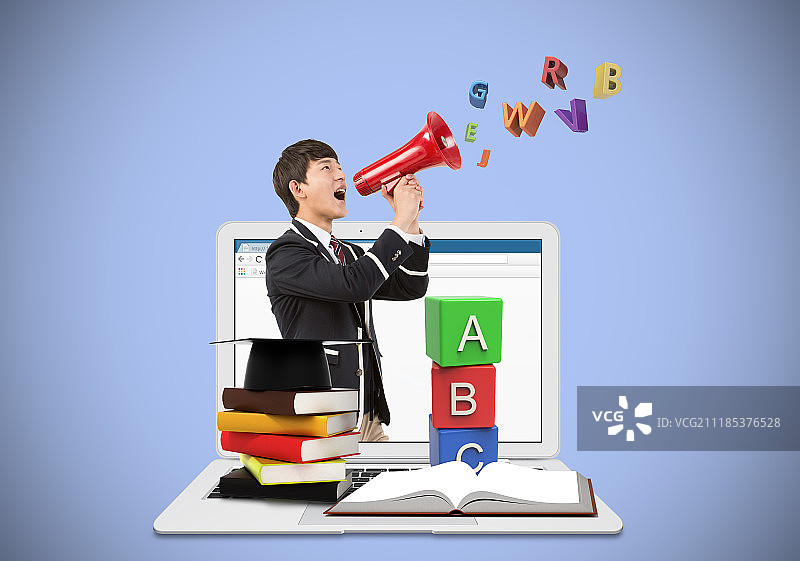 中学学生图片素材