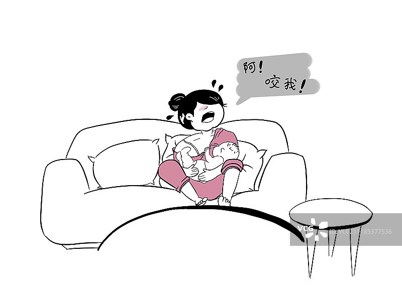 新晋老母亲的一天图片素材