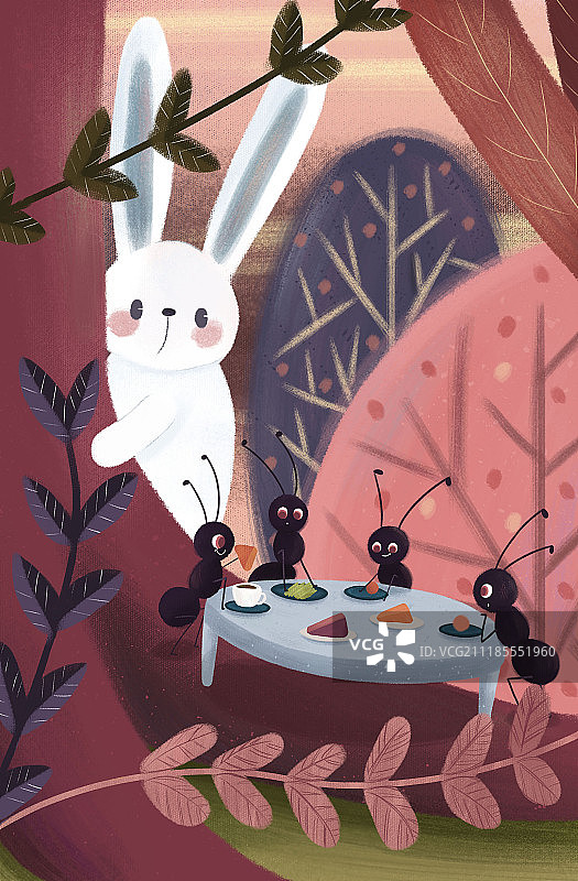 森林聚餐图片素材