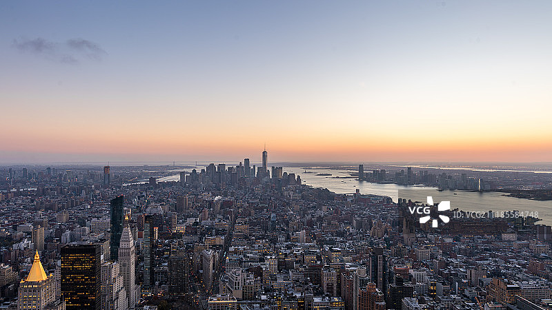 纽约曼哈顿城市风光图片素材