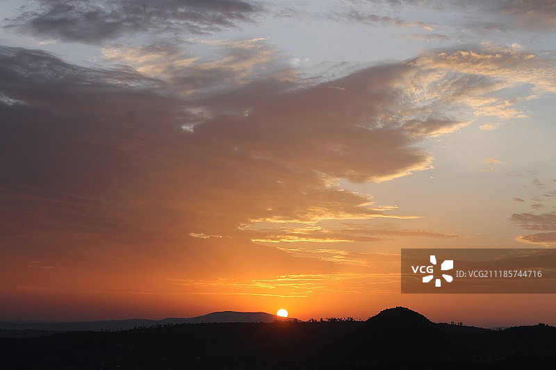 霍马湾日出图片素材