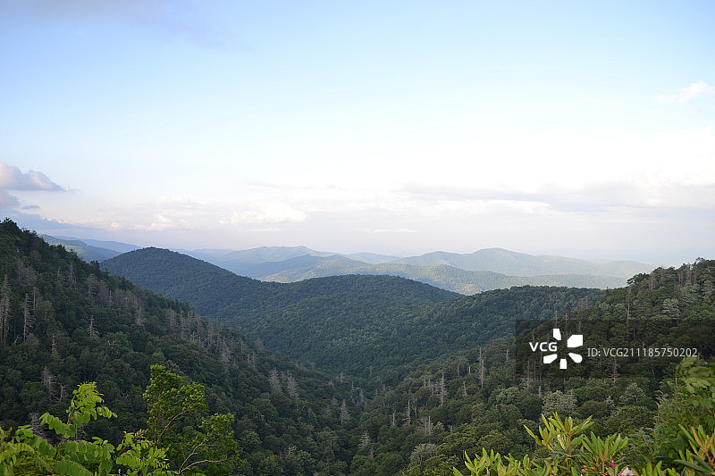 蓝岭山脉图片素材