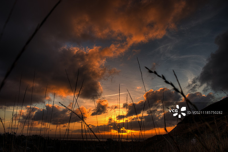 春日落日图片素材