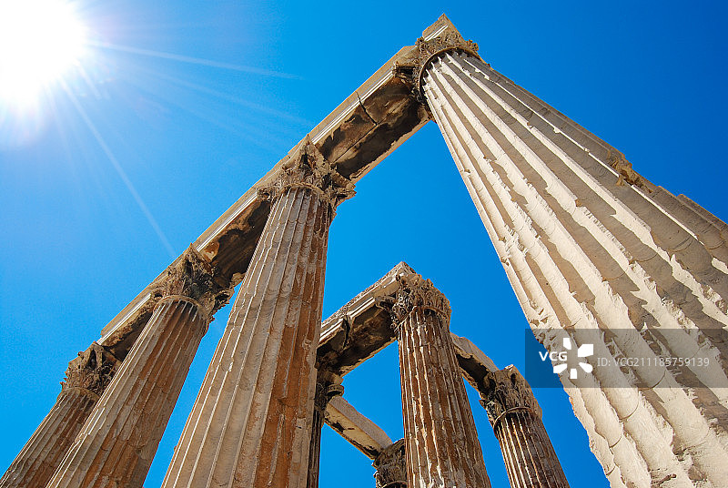 雅典宙斯神庙图片素材