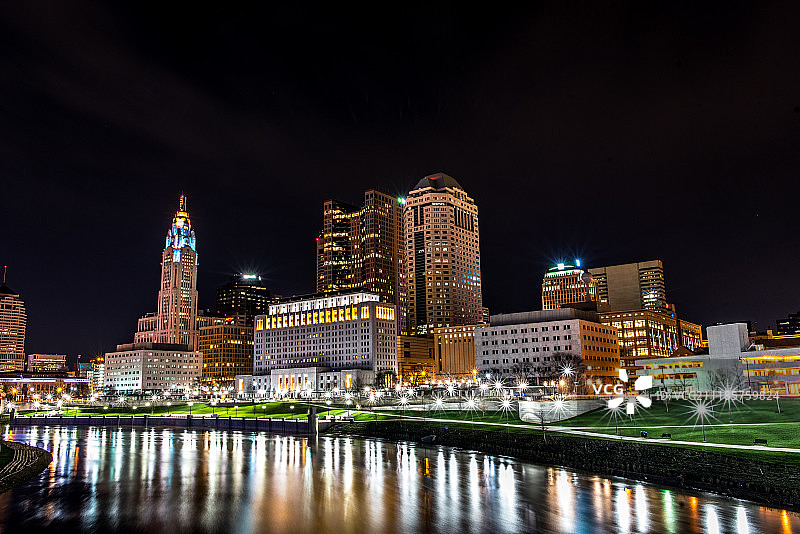 哥伦布夜景图片素材