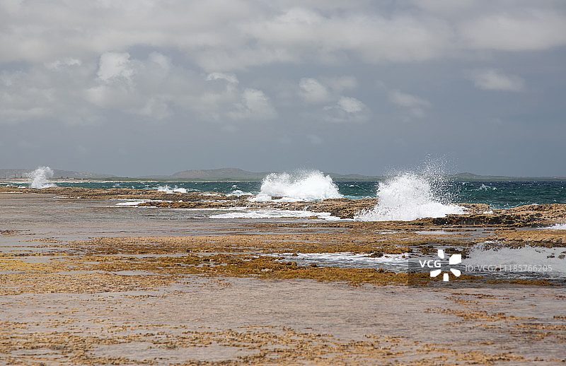 博内尔岛大西洋野生海滩图片素材