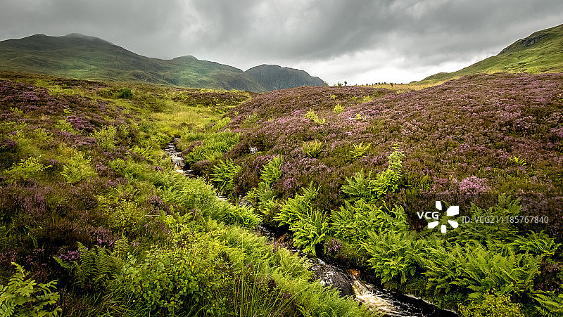 攀登小山图片素材