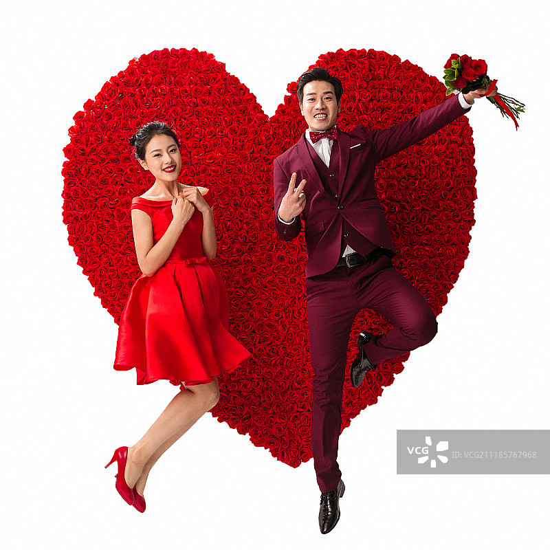 浪漫情侣图片素材