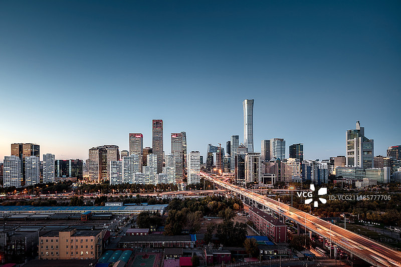 北京城夜景图片素材