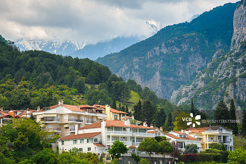 利托霍罗和奥林匹斯山图片素材