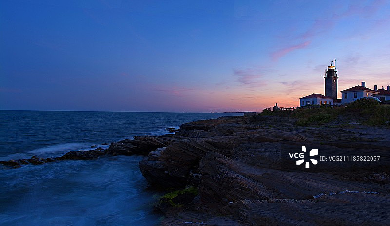 海狸尾灯塔图片素材