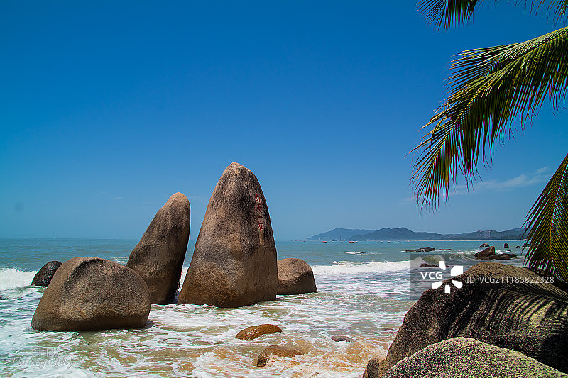 双生岩石图片素材