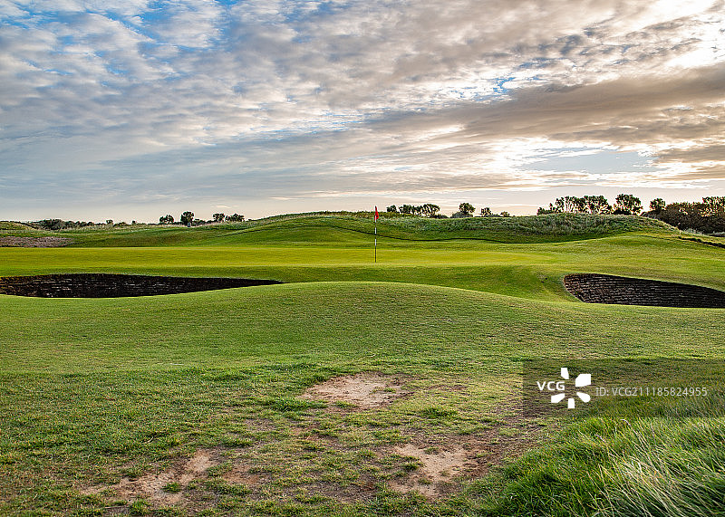 Portmarnock高尔夫球场黎明景色图片素材