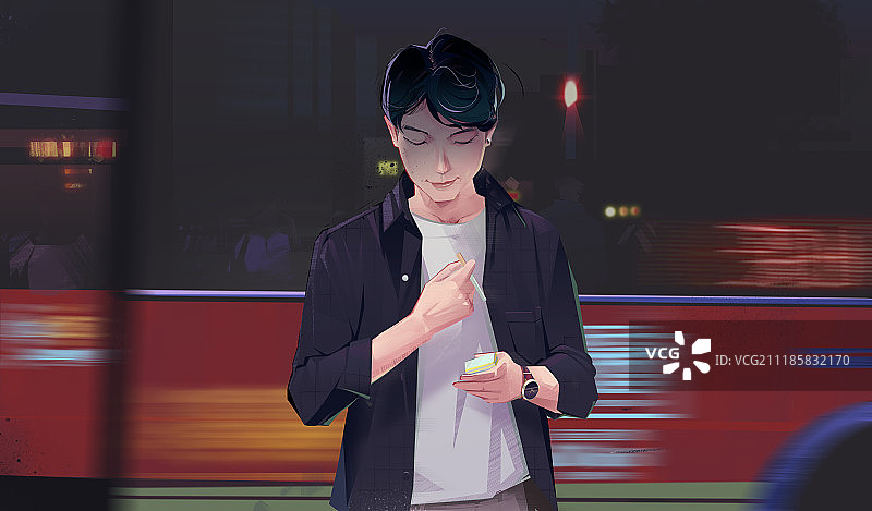 城市的孤独图片素材