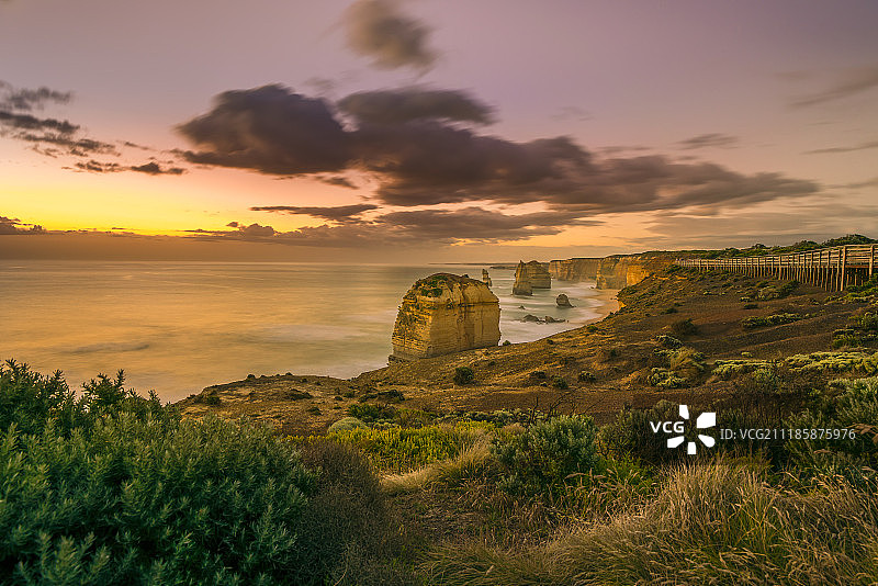 十二使徒 - 绚丽的夕阳图片素材