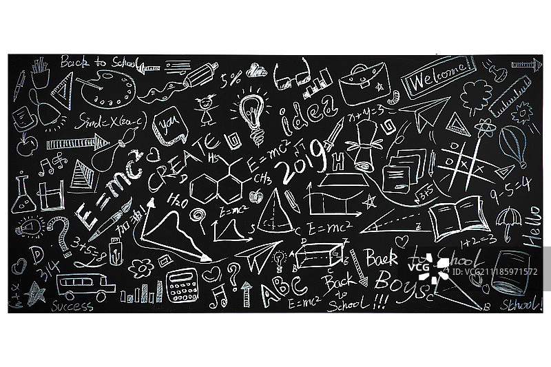 黑板画图片素材